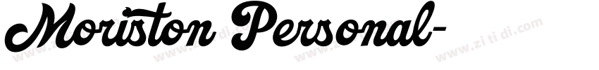 Moriston Personal字体转换